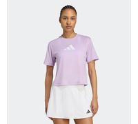 Adidas Train Essentials Big Logo Performance Training Short Sleeve T-shirt Purple L Women
