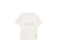 Women's printed T-shirt Tom Tailor Scuba Blanc S