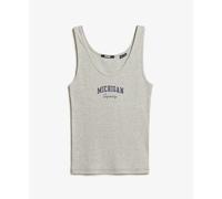Women's printed tank top Superdry Athletic Essential Gris XS