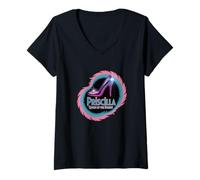 Womens Priscilla Retro Musical Queen of The Desert Broadway Theatre V-Neck T-Shirt