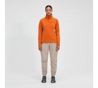Berghaus Womens Prism 2.0 Micro Half Zip Polartec | Added Warmth Flattering Style Durable Fleece Jacket, Blazing Fire, 18 EU