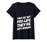 Womens Pro Choice Reproductive Rights My Body My Choice Protest V-Neck T-Shirt