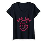 Womens Pro Life I Am Pro-Life Generation Anti Abortion Men Women V-Neck T-Shirt