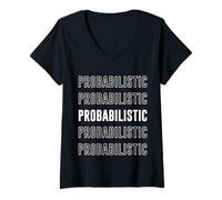 Womens Probabilistic V-Neck T-Shirt