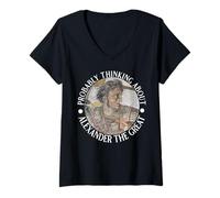 Women's Probably Thinking About Alexander the Great V-Neck T-Shirt