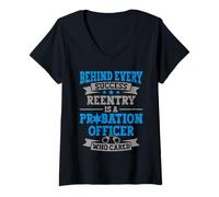Womens Probation and Parole Officer V-Neck T-Shirt