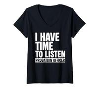 Womens Probation and Parole Officer V-Neck T-Shirt