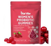 Women's Probiotic Gummies for Gut Health 90 Counts，Feminine Balance Gummies for Women Vaginigal Health, pH Balanced Probiotics with 5 Billion CFUs of Active Bacteria, Cranberry Flavor