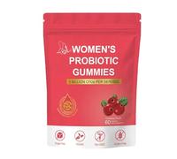 Women's Probiotic Gummies, Premium Feminine PH Balance Gummy, 5 Billion CFUs, Cranberry Flavour, Sugar-Free, Vegan, 60 Count
