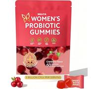 Women's Probiotic Gummies，Women Exclusive pH Balanced probiotics, enriched with 5 Billion CFUs of Active Bacteria, Cranberry Flavor, Providing Care for You Wellness（60）
