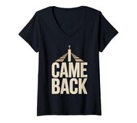 Women's Prodigal Returned Prodigal No More Returned to Faith V-Neck T-Shirt