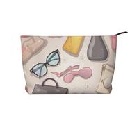 Women's Products Bags Shoes Perfume Corduroy Makeup Bag Travel Organizer Bag Cosmetic Bag Large Wide-Open Pouch