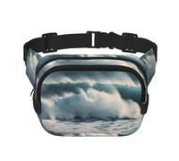 Women's products bags shoes perfume Fanny Pack for Women Men Fashion Waist Pack Adjustable Belt Bag for Workout Running Travelling Casual Waist Bag, Wild Seas, One Size