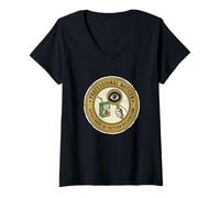 Women's Professional Noticer Department Pattern Recognition V-Neck T-Shirt