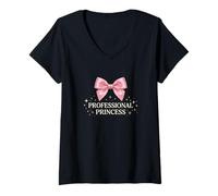 Women's Professional Princess Girly Professional Career Motivation V-Neck T-Shirt