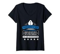 Womens Programmer Wizard Magician Solving Problems V-Neck T-Shirt
