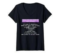 Womens Programming Information Technology Coding Software Engineer V-Neck T-Shirt