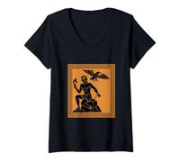 Womens Prometheus Legend Greek Mythology Ancient Art History Myths V-Neck T-Shirt