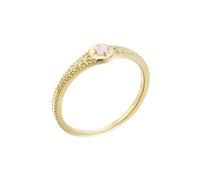 Womens Promise Rings, Yellow Gold Engagement Rings for Women 18K Solitaire Chain Design Sun with Opal Size R 1/2