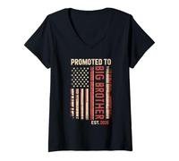 Womens Promoted To Big Brother 2026 New Family Member Announcement V-Neck T-Shirt