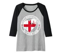 Womens Promoted to Big Sis Best English Lady World's Okayest Sister Raglan Baseball Tee