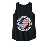 Womens Promoted to Sister Best American Girl World's Okayest Girl Tank Top