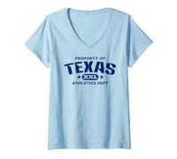 Women's Property of Texas Athletics Dept XXL V-Neck T-Shirt