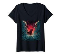 Womens Prophet Moses - Epic Old Testament Bible Story V-Neck T-Shirt