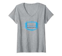 Womens Prostate Cancer Awareness Tackle Animal V-Neck T-Shirt
