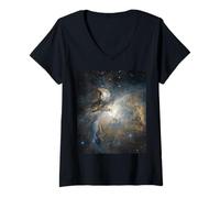 Women's Protostars Inside a Molecular Cloud Astronomy Art V-Neck T-Shirt