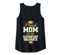Womens Proud Mom of an Elementary Graduate School Milestone Tank Top