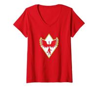 Womens Proud Moor Symbol Moorish American V-Neck T-Shirt