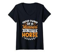 Womens Proud Owner of A Missouri Fox Trotter Horse V-Neck T-Shirt