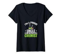 Women's Proud Uncle Awesome Chemist V-Neck T-Shirt