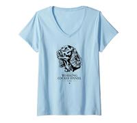 Womens Proud Working Cocker Spaniel Dad Funny Dogs Owners V-Neck T-Shirt
