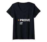 Women's Prove It Evidence Driven Mindset Minimal Work Identity V-Neck T-Shirt