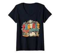 Women's Prove It Text Evidence Funny English Reading Teacher V-Neck T-Shirt