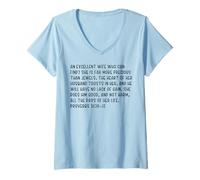 Women's Proverbs 31:10-12 an Excellent Wife who can find? She is far V-Neck T-Shirt