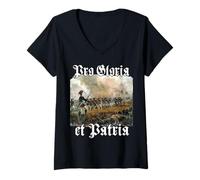Women's Prussian Army | Prussia Uniform | Prussian Infantry V-Neck T-Shirt