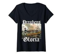 Womens Prussian Line Infantry | Frederick The Great Soldiers V-Neck T-Shirt