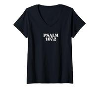 Womens Psalm 107 2 - Bible Verse V-Neck T-Shirt