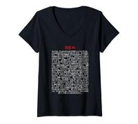 Womens Psalms 91 Bible Verse Protection Safety Blessing (JAPANESE) V-Neck T-Shirt