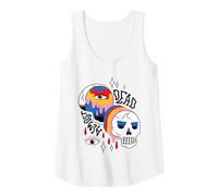 Womens Psychedelic Skull & Third Eye Art Tank Top