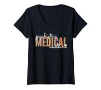 Women's Psychiatric Medical Assistant Behavioral Health Psych Tech V-Neck T-Shirt