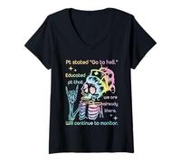Womens Pt Stated Go to Hell. Educated Pt That We are Already V-Neck T-Shirt