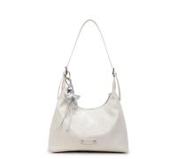Women's PU Crescent Crossbody Bag with Star-Shaped Pendant, Classic Shoulder Bag , Large Capacity and Adjustable Shoulder Strap, Applies to Office Work, Commute and Daily Errands (white,28*13*22cm)