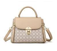 Women's PU Flap Handbag Retro Print Detachable Strap Shoulder Crossbody Bag | PU Flap Handbag, Retro Print, Metal Lock, Detachable Strap, Hand/Shoulder/Crossbody, W22xH16xD10cm