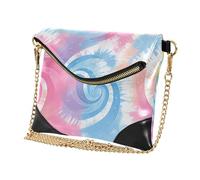 Women's PU Leather Handbag Clutch Stylish Wristlet Wallet for Lady Palevioletred Tie-dye Background Vibrant Colors and Swirling Patterns Red Tie Dye Background Rainbow Colors Tie-dye Pattern