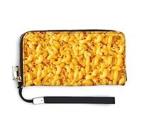 Women's Pu Wallets Cell Phone Case Holster Bag Cute Large Capacity Zipper Handbag Purse For Girls Ladies Compatible with Macaroni And Cheese Wallet