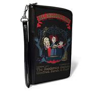 Womens PU Zip Around Wallet Rectangle Hocus Pocus All Hallows Eve Sanderson Sisters Group Pose